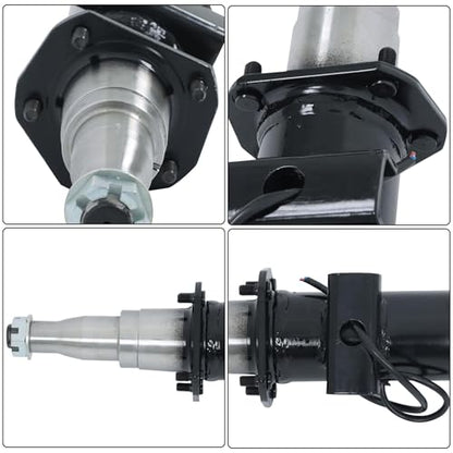 Thomletha Trailer Axle Only Beam with Idler 73 Inch Hub Face 58 Inch Spring Center 6000lbs Capacity