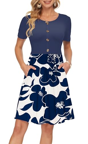 Vanya Maxi Dress in Zebra - Women's Short Sleeve Summer Dress Pleated Button Down Knee Length Dresses with Pockets 2025 Modern White Navy Flower Navy