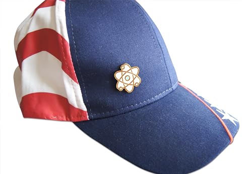 Novel Merk Science & Chemistry Icons Lapel Pin, Hat Pin & Tie Tack Set with Clutch Back (3-Chemistry Neutrons)