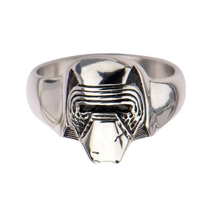 Star Wars Jewelry Episode 7 Kylo Ren Stainless Steel 3D Ring, Size 10