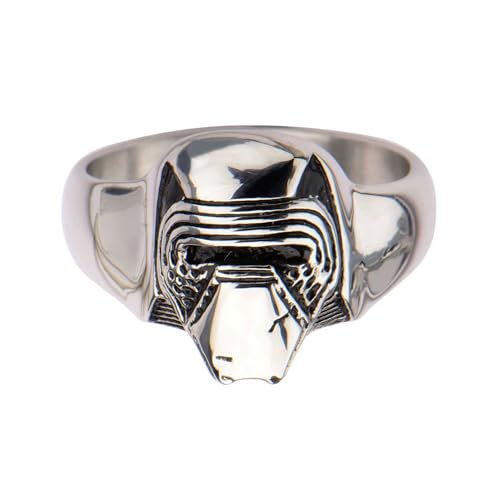 Star Wars Jewelry Episode 7 Kylo Ren Stainless Steel 3D Ring, Size 10