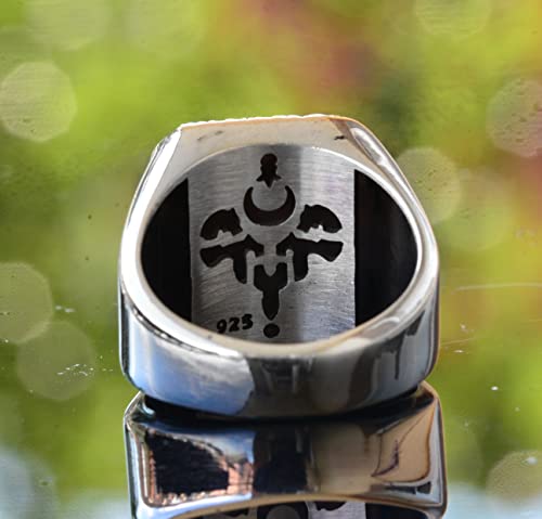 KAMBO Star of David Men Ring, 925 Sterling Silver, Mens Handmade Jewelry (Customize)