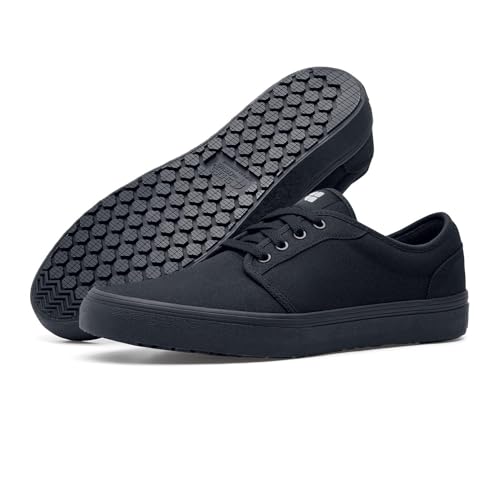 Shoes For Crews Unisex Slip-Resistant Work Sneakers – Comfortable, Lightweight, Water-Resistant & Non-Slip Work Shoes - Ideal for Men & Women in Hospitality, Retail, Food Service & More - Merlin, Size 8
