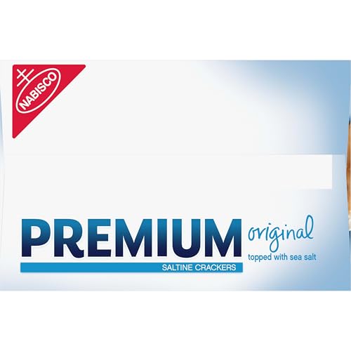 Premium Original Saltine Crackers, Lunch Snacks, Family Size, 24 oz