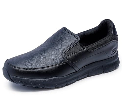 Skechers Men's Work Nampa-Groton Shoes, Black, 8