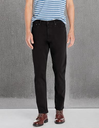 Lucky Brand Men 410 Athletic Fit Jean, Black Rinse, 38W x 34L