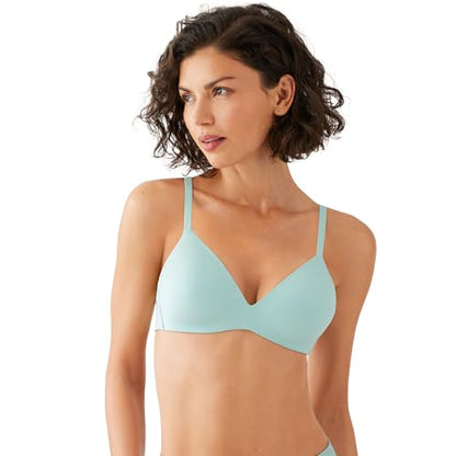 Pink Wear Everywhere Lightly Lined Bra - Wacoal Women's How Perfect Wire Free T-Shirt Bra Eggshell Blue