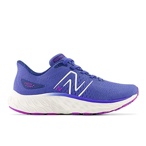 New Balance Women's Fresh Foam X EVOZ V3 Running Shoe, Marine Blue/Night Sky/Cosmic Rose, 5 M