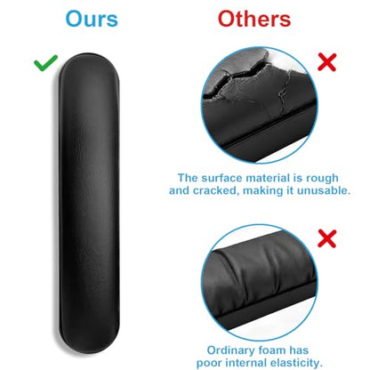 Cejiuga Wheelchair Armrest Pads, Premium Wheelchair Arm Pads, Wheelchair Armrest Replacement Accessories, Black (1 Pair) Compatible with All Brands(10-1/4")