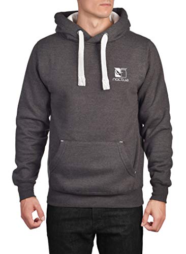 Noctua NP-H1.grey, Unisex Premium Branded Hoodie Sweatshirt (Grey) (L)