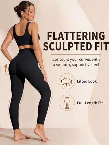 Laite Hebe Leggings for Women - High Waisted Full Length Buttery Soft Yoga Pants for Workout Athletic Daily