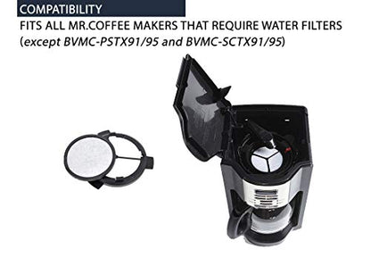Premium Replacement Charcoal Water Filter Disks for Mr. Coffee Machines - 12 Pack