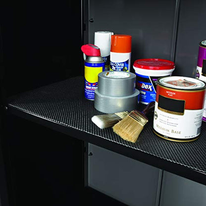 Con-Tact Brand Industrial Grip Premium Shelf Liner, Non-Adhesive and Non-Slip Drawer Liner, Heavy-Duty, Waterproof, Easy-to-Clean, 86" x 22", Black