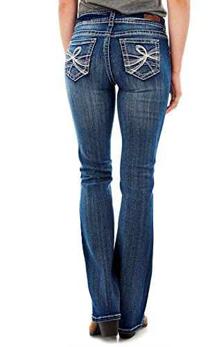 WallFlower Women's InstaStretch Luscious Curvy Bootcut Jeans, Jenna, 17