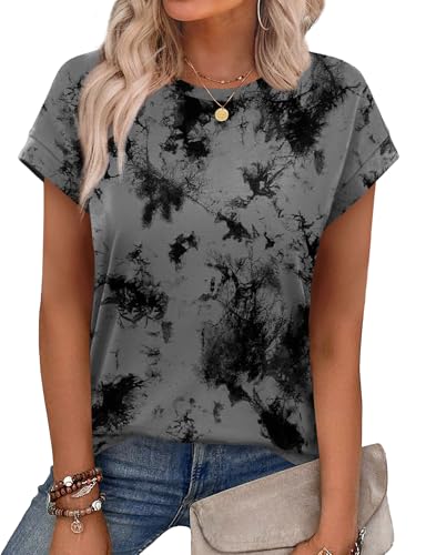 Alaroo Tshirts Shirts for Women Plus Size Fashion Summer Tops for Women Office Print 06 XXL