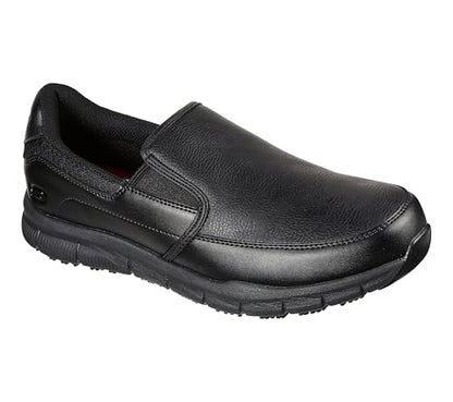 Skechers Men's Work Nampa-Groton Shoes, Black, 8