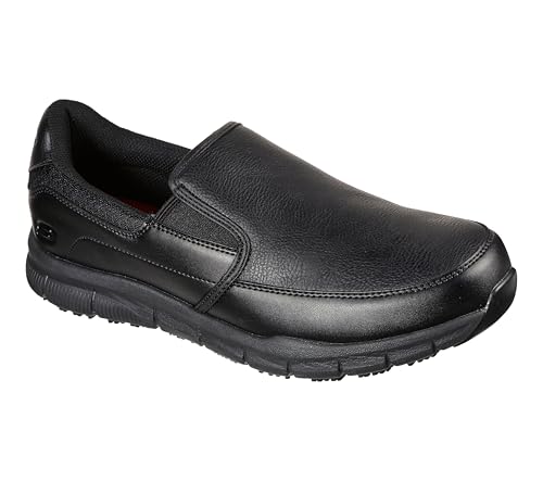 Skechers Men's Work Nampa-Groton Shoes, Black, 8
