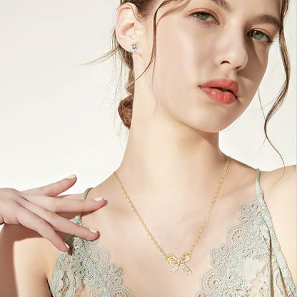 NEWITIN 49 Pieces Gold Jewelry Set for Women Fashion Costume Jewelry Gold Plated Necklace Bracelet Ring Earrings Set for Women