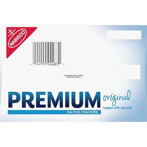 Premium Original Saltine Crackers, Lunch Snacks, Family Size, 24 oz