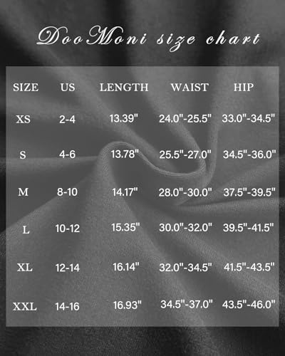DooMoni Women's Side Slit High Waisted Mini Skirt Stretchy Bodycon Skort 2026 Y2K Club Skirts with Underneath Black