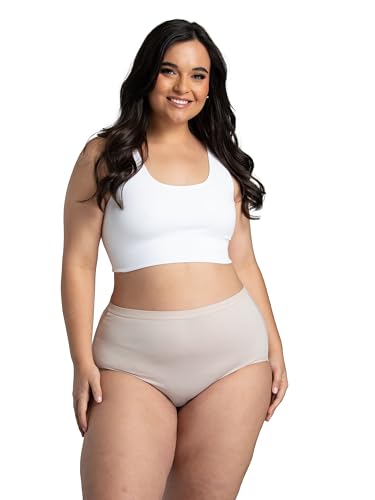 Fruit Of The Loom Womens Fit For Me Plus Size Underwear, Designed To Your Curves, Brief - Microfiber - Assorted, 12 Plus