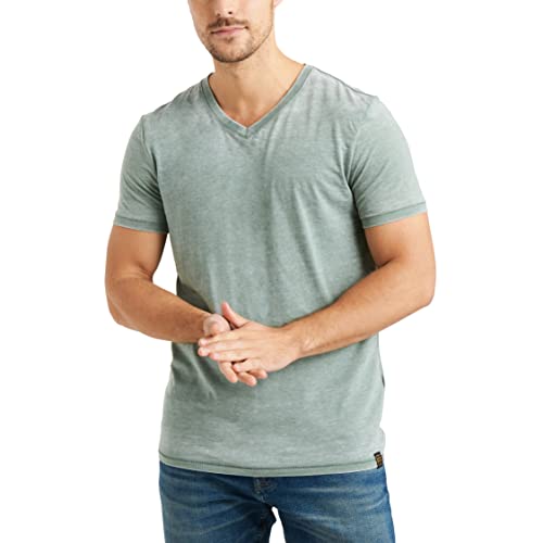 Lucky Brand Venice Burnout V-Neck Tee Laurel Wreath MD