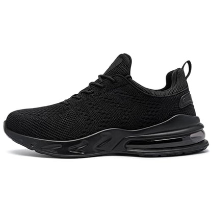 LARNMERN Men Non Slip Work Sneakers Water Resistant Food Service Zapatos Trabajo Antideslizantes Walking Shoes Waterproof Shoes Slip-on, Black 11 Wide
