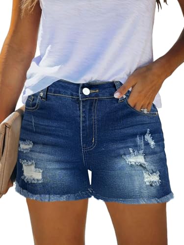 Jeans for Women Trendy Shorts for Seniors Beach Essentials Womens Pants Dark Blue Medium