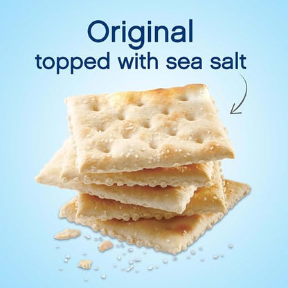 Premium Original Saltine Crackers, Lunch Snacks, Family Size, 24 oz