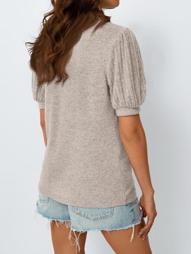 AUTOMET Womens Tops Summer Sweater Long Tunic Dressy Casual Blouses Business Cute Trendy Short Sleeve Shirt 2026