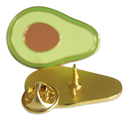 Novel Merk Avocado Fruit Lapel Pin, Hat Pin & Tie Tack Set with Clutch Back (3-Piece)
