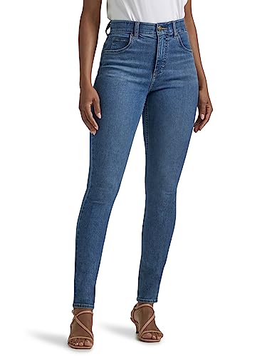Lee Women's Ultra Lux Comfort with Flex Motion Skinny Leg Jean with Ever Fit Blue Format 12