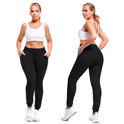 SINOPHANT Joggers for Women with Pockets Drawstring Sweatpants for Lounge Gym Yoga ArmyGreen M