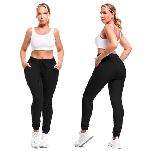 SINOPHANT Joggers for Women with Pockets Drawstring Sweatpants for Lounge Gym Yoga ArmyGreen M