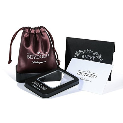 Beydodo Promise Rings For Couples, Friendship Rings Sun and Moon Sterling Silver 925 Black Matching Rings I Love You