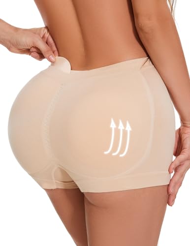 Skims Butt Pads - Butt Lifter Panties Shaperwear for Women Seamless Hip Enahncer Body Shaper Boyshort Padded Underwear Skin