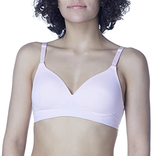 Pink Wear Everywhere Lightly Lined Bra - Warner's Women's Cloud 9 Super Soft Wireless Lightly Lined Comfort Bra 1269