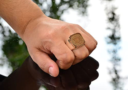KAMBO Star of David Men Ring, 925 Sterling Silver, Mens Handmade Jewelry (Customize)