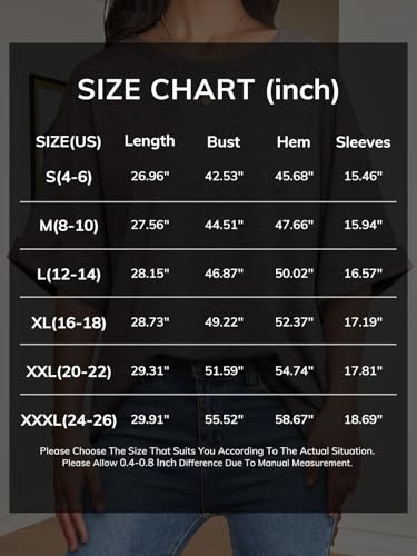 ATHMILE Plus Size Tshirts for Women Loose Fit Beach Fashion Short Sleeve Summer Casual Blouse 2026 Y2K Tee Tops Black