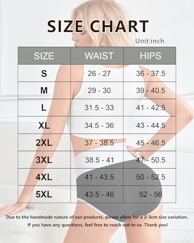 ASIMOON Womens Cotton Underwear High Waisted Panties Tummy Control Comfortable Full Coverage Postpartum Briefs Multipack