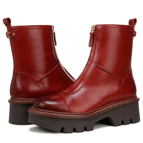 Sam Edelman Women's Cooper Ankle Boot Red Mahogany 6.5 Medium