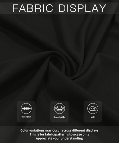 YSYOKOW Long Skirts for Women Flowy Elastic High Waist Midi A-line Skirt for 2026 Casual Boho Trendy(Black, Small)