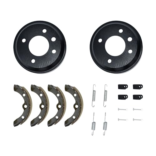 Notonmek 1011137 101146302 101816301 101146302 1011296 Golf Cart Brake Drum Hub Brake Shoes And Brake Shoes Spring Kit Compatible With Club Car DS 1981-1994