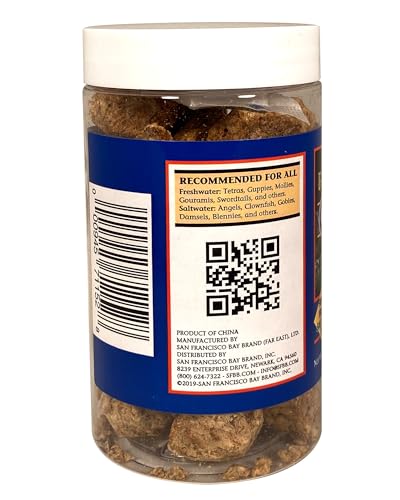 San Francisco Bay Brand Fish Food Freeze Dried Brine Shrimp - All Natural, Sustainably Harvested, High Protein Dried Brine Shrimp for Freshwater and Saltwater Fish - 0.71 oz (20g)