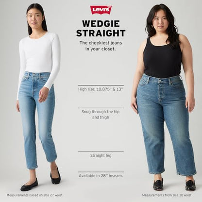 Levi's Women's Wedgie Straight Jeans, (New) The Bells and Whistles, 31