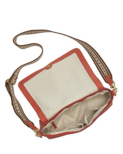 Lucky Brand Mara brushed leather crossbody Premium Women’s Handbag for everyday & travel Durable purse with lots of interior function, two adjustable straps One