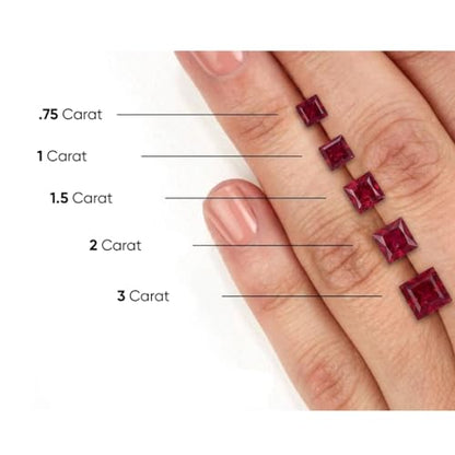 SLIACETE Red Ruby Ring for Men 10K 14K 18K Solid Gold Vintage Moissanite Diamond 1.0-5.0 CT Ruby Ring Gemstone Rings for Him Husband Fathers Anniversary Jewelry