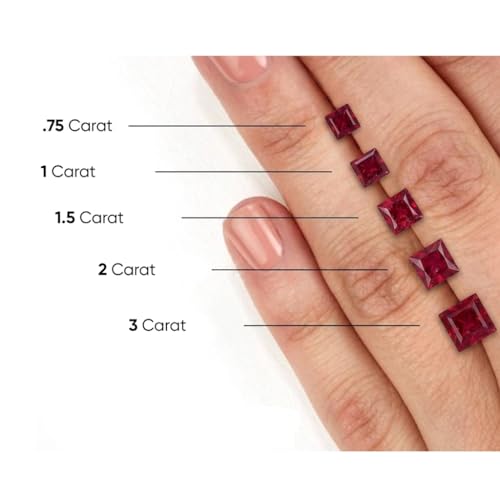 SLIACETE Red Ruby Ring for Men 10K 14K 18K Solid Gold Vintage Moissanite Diamond 1.0-5.0 CT Ruby Ring Gemstone Rings for Him Husband Fathers Anniversary Jewelry
