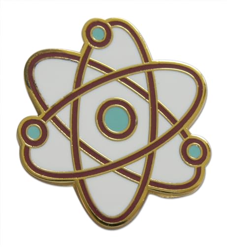Novel Merk Science & Chemistry Icons Lapel Pin, Hat Pin & Tie Tack Set with Clutch Back (3-Chemistry Neutrons)