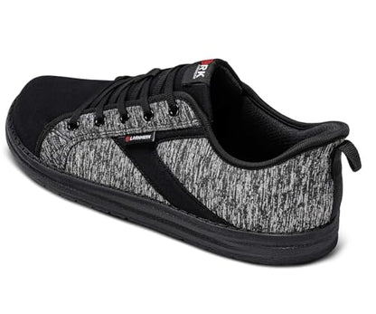 LARNMERN Steel Toe Shoes Men Hands Free Work Shoes Slip On Safety Toe Sneakers Lightweight Comfortable Walking(10.5, Grey Black)